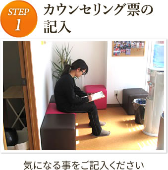 カウンセリング票の記入